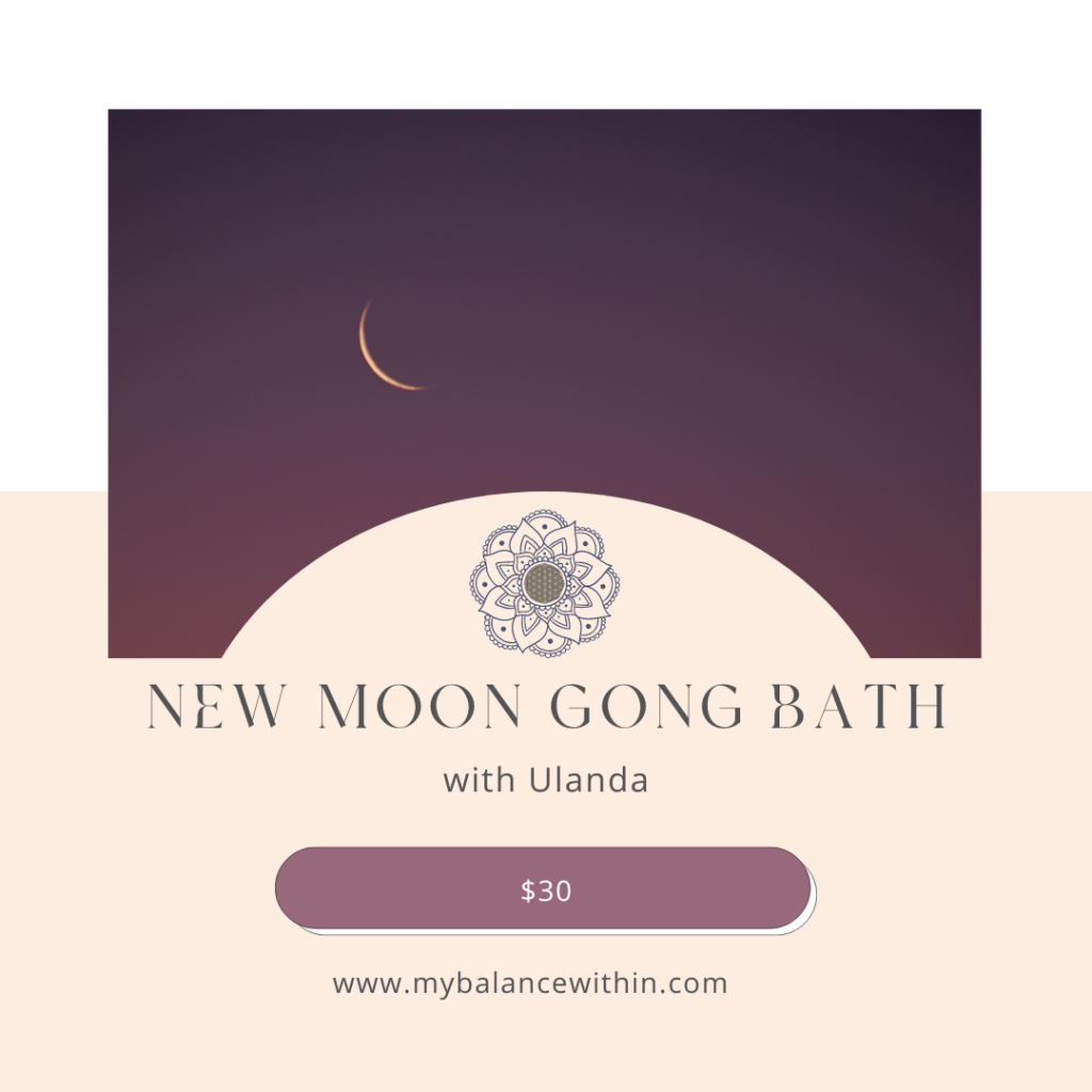 New moon Gong Bath