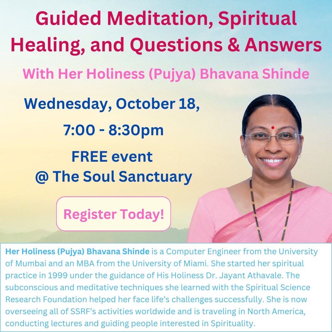 Guided meditation, spiritual healing plus Q&A